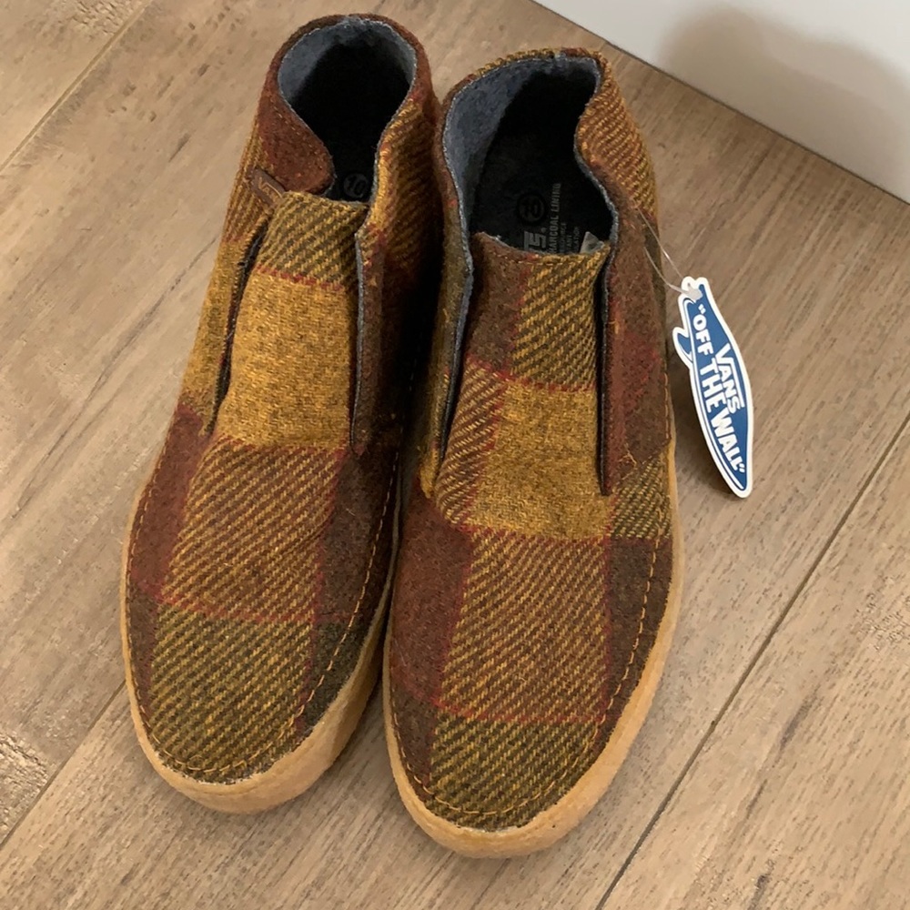 Vans high top loafers